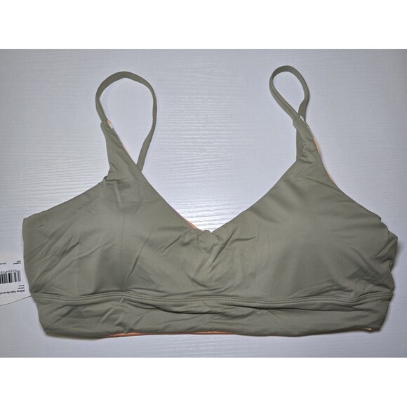 NWT PrAna Women's Size Medium Bikini Top Willow Falls/ Reversible Quick Drying - Picture 4 of 10